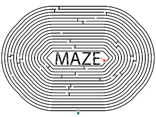 Image showing rounded maze