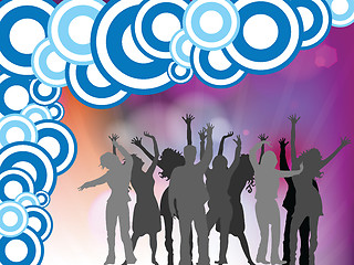 Image showing people disco background