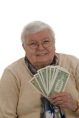 Image showing Grandma with Dollars