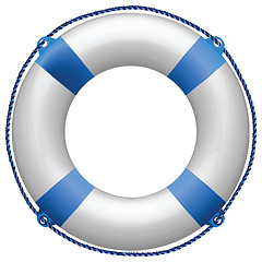 Image showing life buoy blue