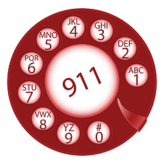 Image showing emergency dial disk