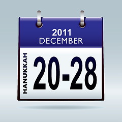 Image showing Hanukkah 2011 blue