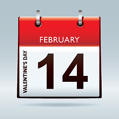 Image showing Valentines day calendar