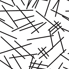 Image showing Abstract black-and-white background with lines