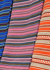 Image showing Traditional Greek Fabrics