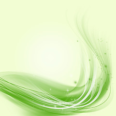 Image showing Modern abstract background of green