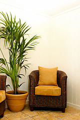 Image showing Rattan chair