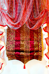 Image showing Red curtains
