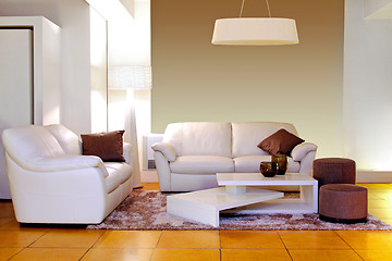 Image showing White living room