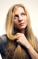 Image showing Portrait of a young  blonde