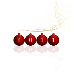 Image showing Christmas balls