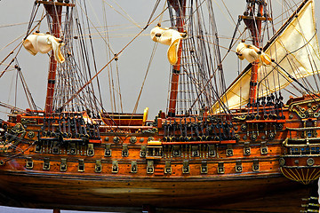 Image showing Tall ship model