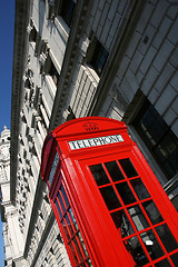 Image showing Red telephone