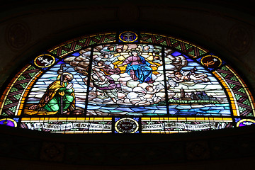 Image showing Sagrat Cor stained glass