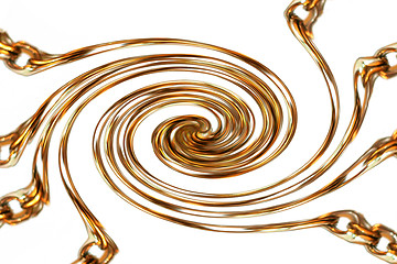 Image showing golden abstract