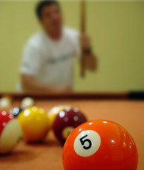 Image showing Man Playing Pool