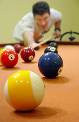 Image showing Man Playing Pool