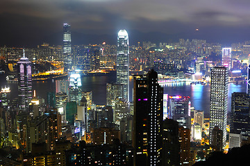 Image showing Hong Kong at night