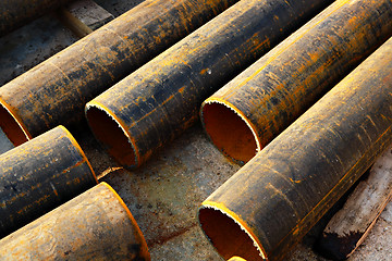 Image showing Pipes metal