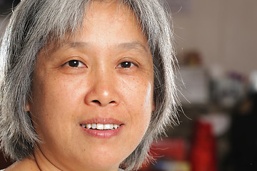 Image showing middleage chinese woman