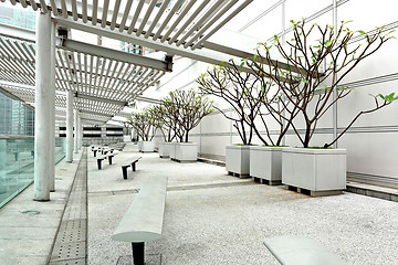 Image showing rest place in business center