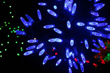 Image showing Blue LED Holiday Lights