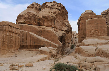 Image showing In the Mountains of Petra in Jordan