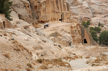 Image showing At Petra in Jordan