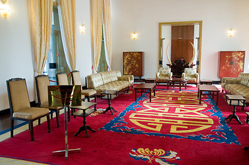 Image showing Interior of the Reunification Palace in Ho Vhi Minh City