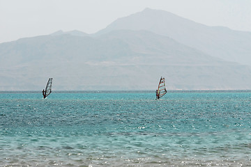 Image showing windsurfing