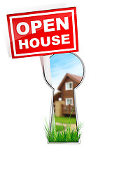 Image showing Sign - Open House