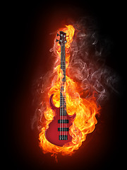 Image showing Electric Bass Guitar