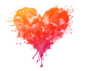 Image showing Watercolor Heart