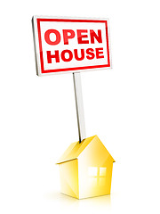 Image showing Sign - Open House