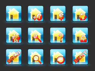 Image showing Real Estate Icon Set