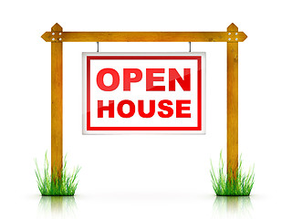 Image showing Sign - Open House