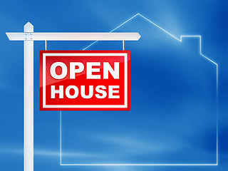 Image showing Sign - Open House