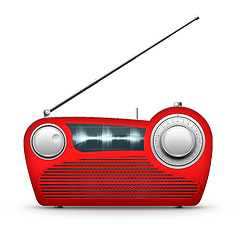 Image showing Red Radio