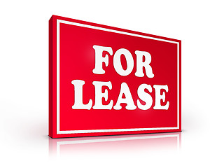 Image showing Real Estate Sign - For Lease 