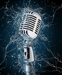 Image showing Microphone in Water