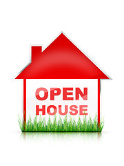 Image showing Sign - Open House