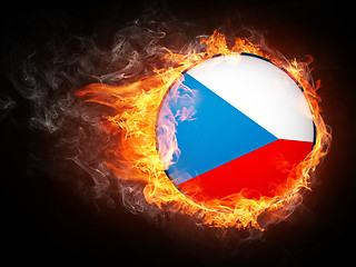 Image showing Czech Republic Flag