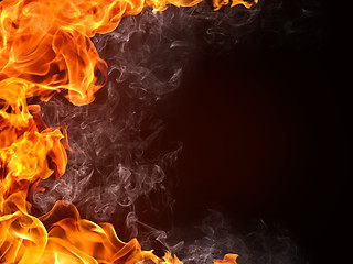 Image showing Fire Background