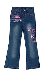 Image showing Blue children girl jeans isolated