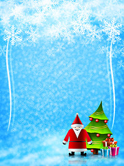 Image showing Christmas and New Year background