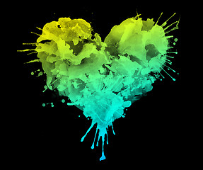 Image showing Watercolor Heart