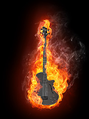 Image showing Electric Bass Guitar