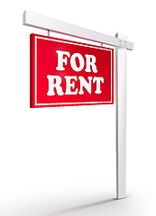 Image showing Real Estate Sign - For Rent