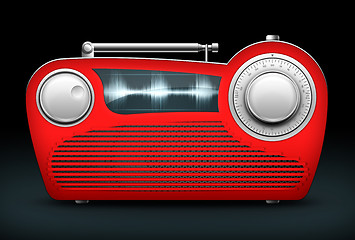 Image showing Red Radio