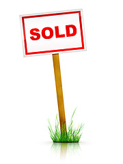 Image showing Sign - Sold